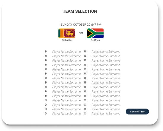 Team selection
